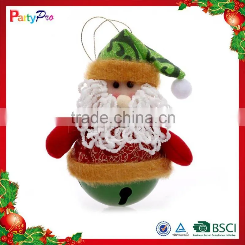 Partypro 2015 New Product Christmas Toy Funny Small Flannel Santa Claus Decoration