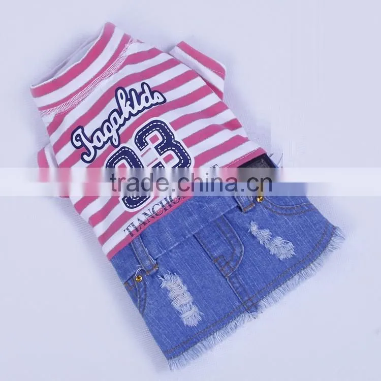 new design dog skirt dog clothes puppy apparel pet clothes in summer