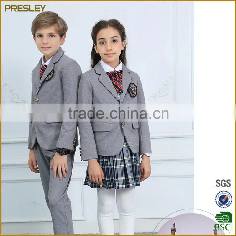 Presley OEM new arrival custom suit cheap 12 years clothes cotton blazers