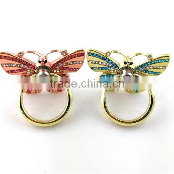 360 degree rotation metal finger ring holder for smartphone