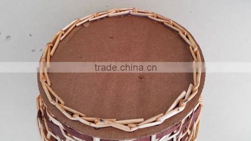 set of 3 new style oval willow baskets with board bottom