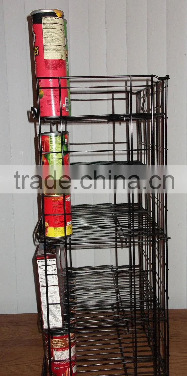 Store Potato Chips Metal Display Rack for Shops Small Supermarket Chips Display Rack