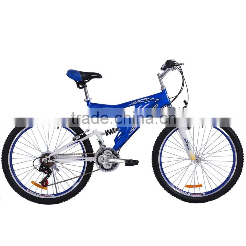 26" blue suspension mountain bike cheap price