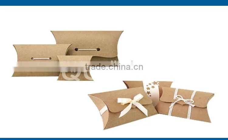manufacturer fashion design custom kraft pillow box