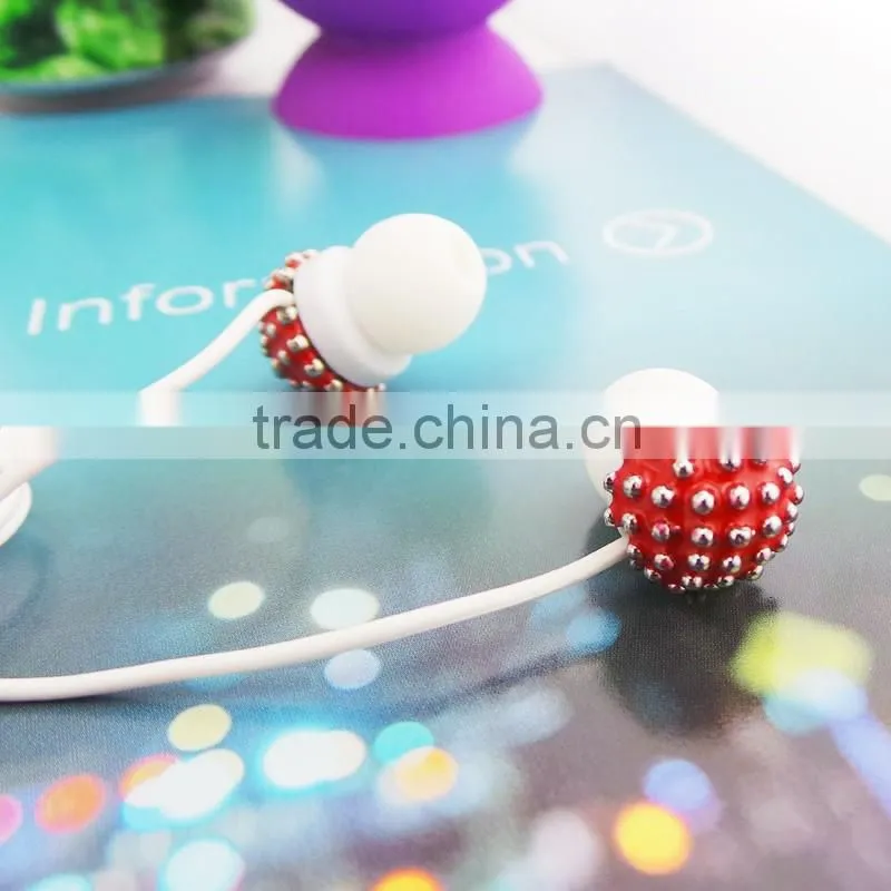 new design in earphone crystal earphone /earbuds