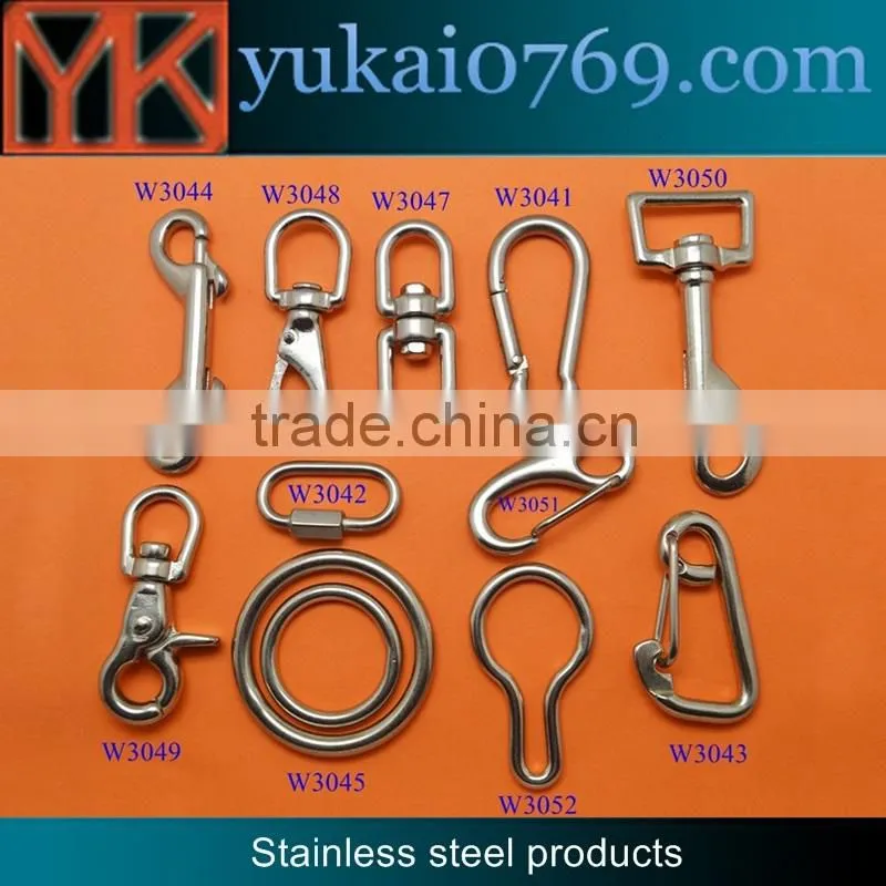 Yukai metal material swivel snap hook type swivel d ring hook