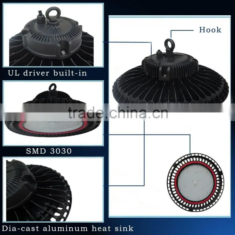Lasted UL IP65 240w UFO LED High Bay Light with 5 Years Warranty