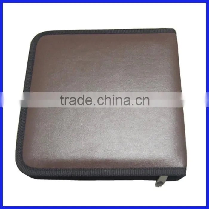 PU Leather Wedding CD DVD Disc Case Holder Box Cover