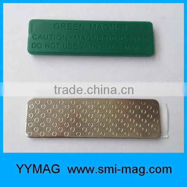 High quality green color magnetic name badges wholesale