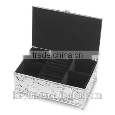 Factory Direct Supply Luxury Custom Logo Printed Antique Metal Jewelry Box