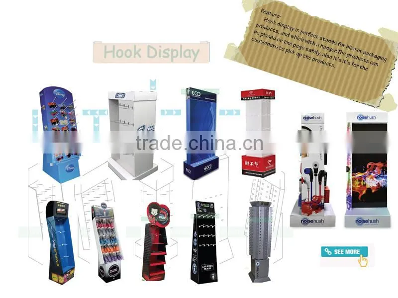 Paper Material Cardboard Floor Display Standee, POS Display Standee