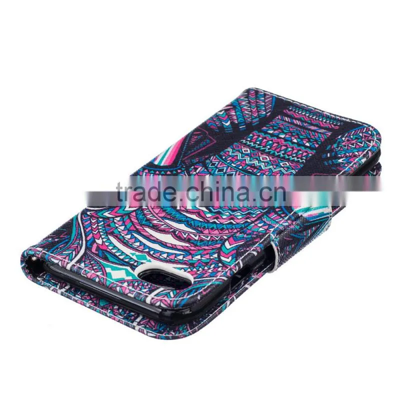 Flip Wallet Leather Case For Samsung Galaxy S5 With Credit Card Holder Slots PU Leather Case Cover
