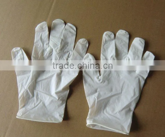 white nitrile gloves