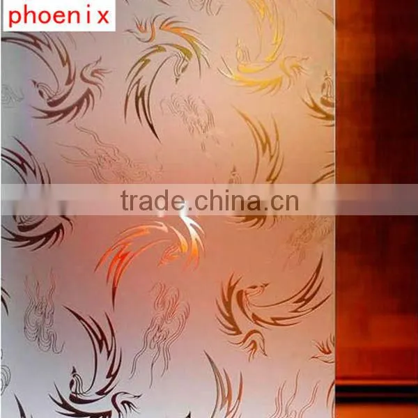 Different sizes of deep-etched pattern glass