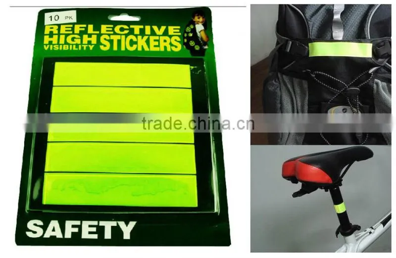 PVC reflective dogfoot print sticker reflective smile sticker reflective bike stickers