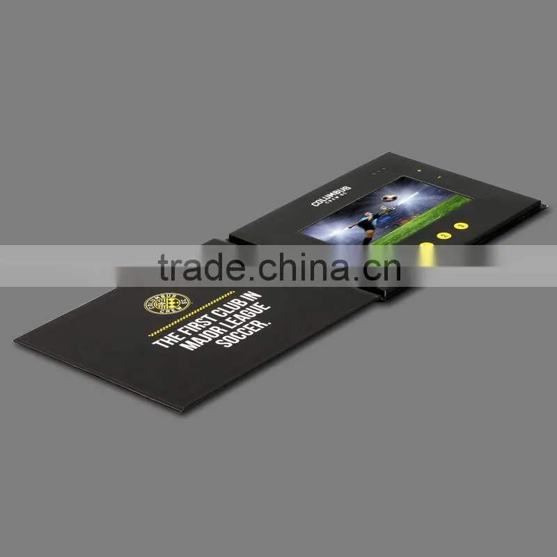 sport theme video brochure cards 7" hd
