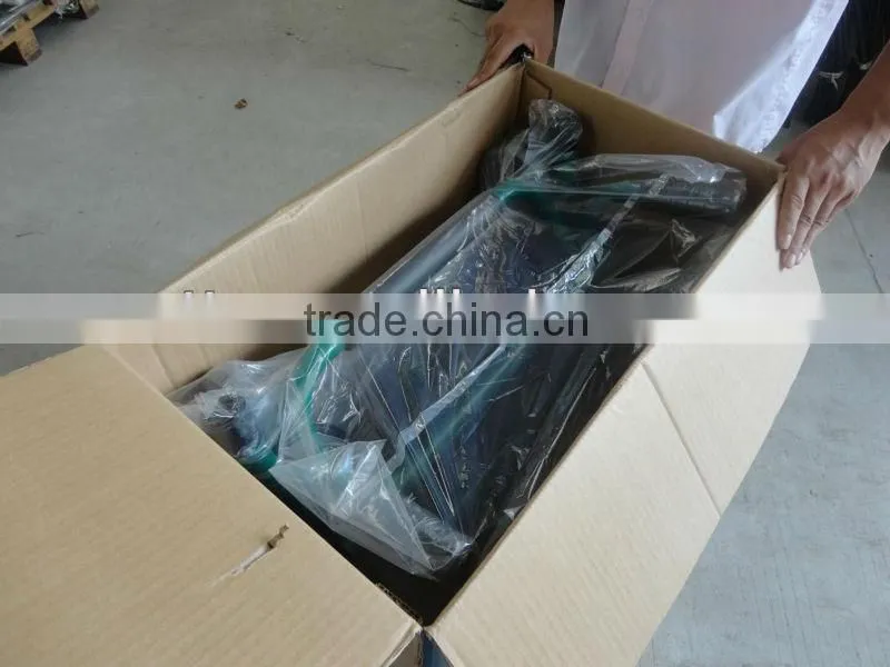 Folding elderly walker with seat