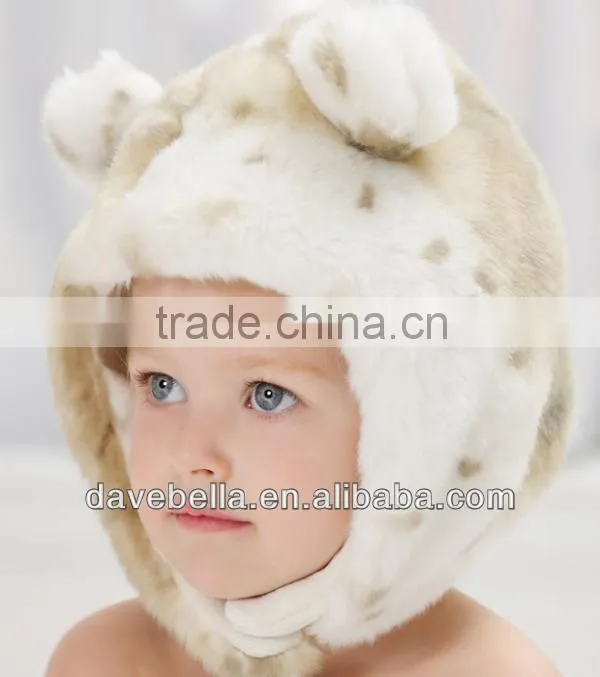 DB324 dave bella autumn winter baby hat caps newborn hat baby earflat caps