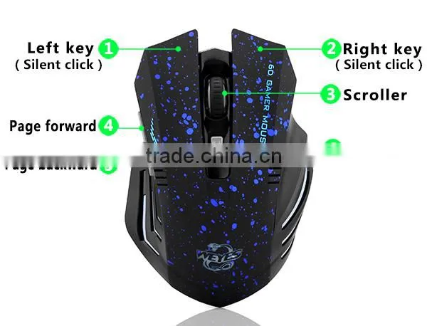 professional wireless gaming optical mouse for gaming pc