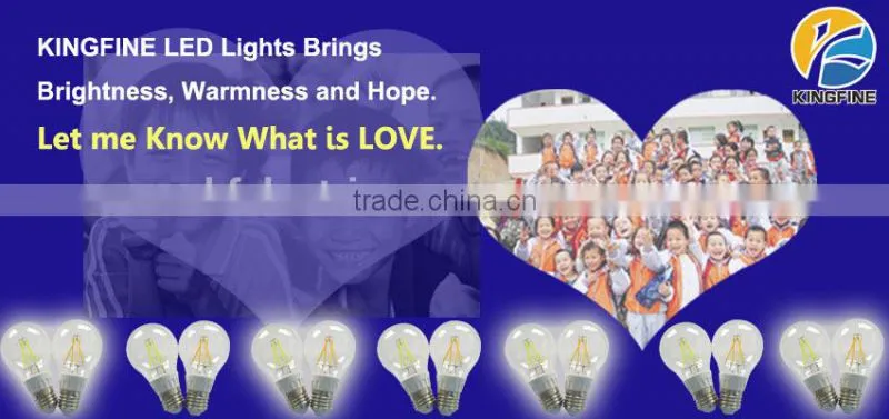 High quality 6w A60 600lm E27 filament LED bulb 2700K CE approval