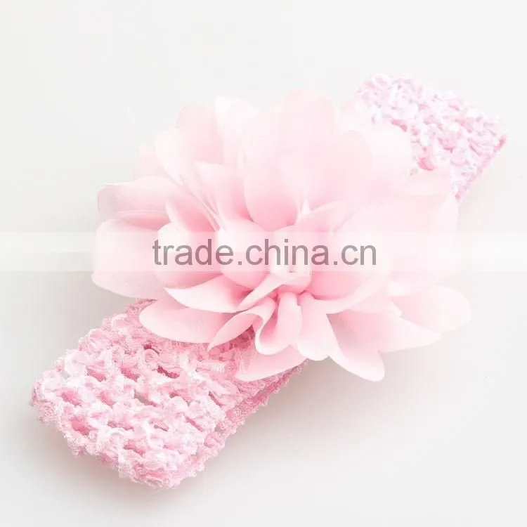 Cute baby handmade flower headband infant elastic hair band gifts accessory