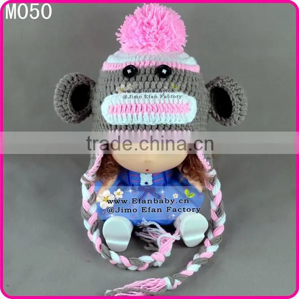 knitting children's winter hats knitted monkey crochet hats for babies