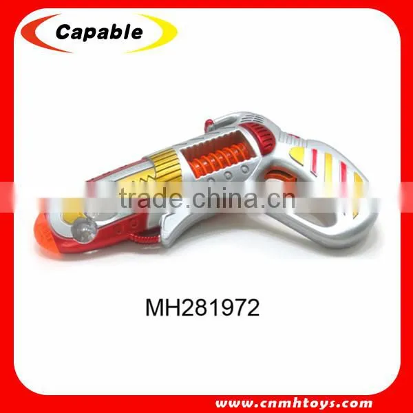 New flashing toy gun B/O plastic toy gun safe for sale