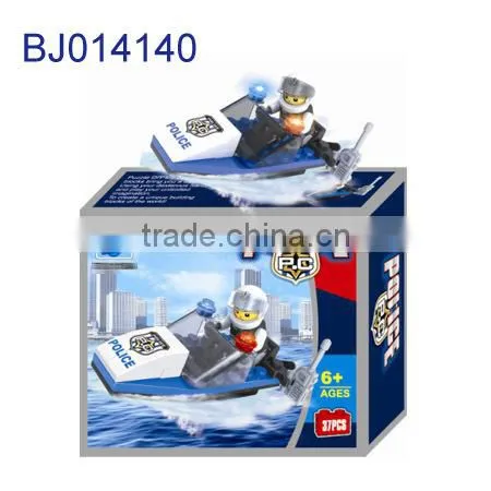 Creative kids toy intelligent 3D puzzle diy cartoon police car