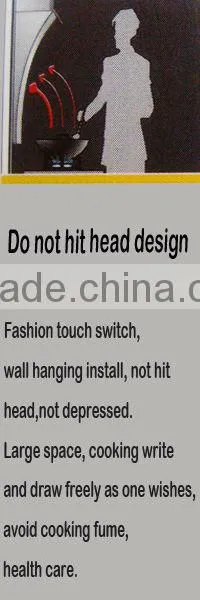 2015 new style kitchen ventilator / Washable aluminium filter range hood/Tempered glass smoke exhaust ventilator H88