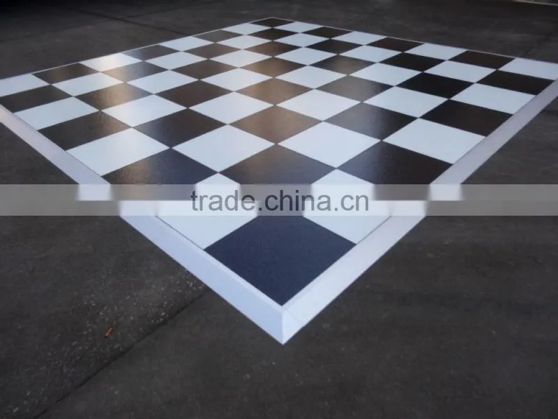 Light Up Dance Floor black and white dance floor