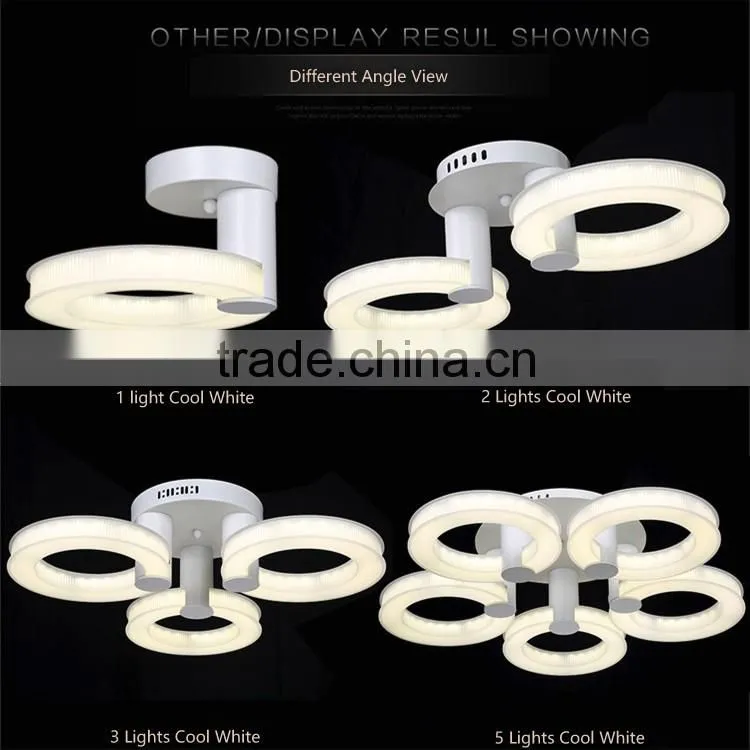 Elegant Ceiling Lights for Restaurant 5 Lights 220V Crystal Ceiling Lamp