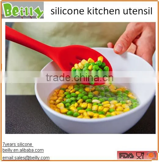 Hot Sale Heat-Resistant Silicone Cooking Utensils Set with stand & silicone kitchen