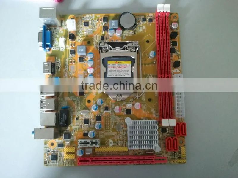 wholesale computer motherboard H61 motherboard DDR3 1066/1333/1600MHz socket1155,HDMI,DVI i3 i5 i7 cpu