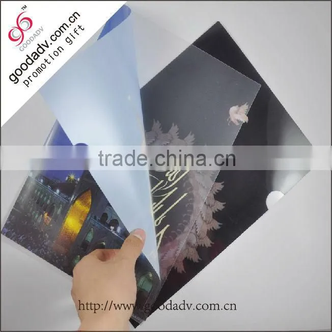 High Quality off-set printing a4 size pp file folder /plastic clear file folder /file holder