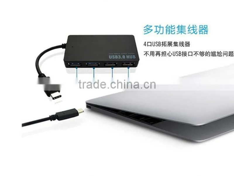 USB 3.1 Type C Hub Multiple 4 Ports type-C to USB 3.0 hub adapter For new Macbook