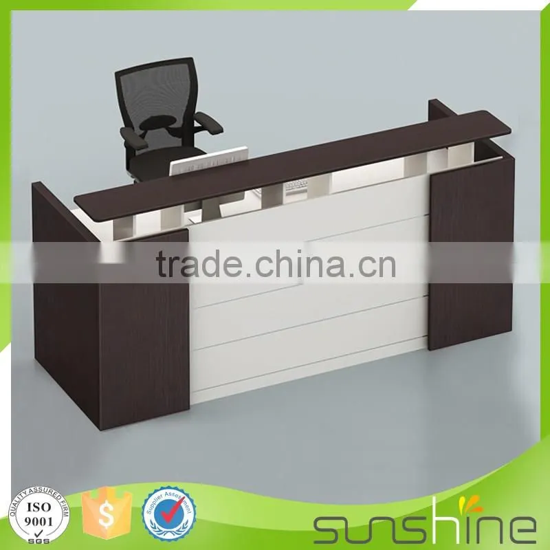 JB-RCT04 Sunshine Furniture Factory Manufacture Office Use Furniture Particle Board Small Reception Desk