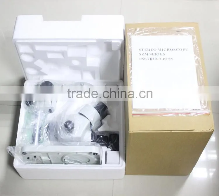 FTSM45T1Stereo Drawtube Microscope Fluorescent Light Source Trinocular Vertical Microscope