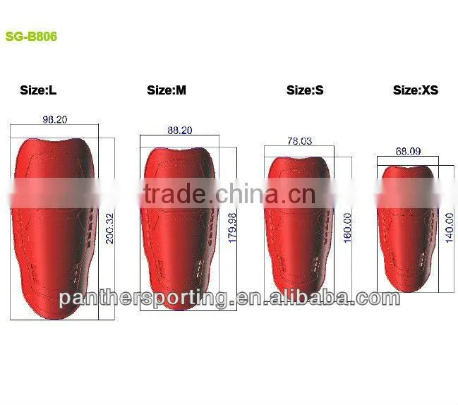 newly design custom Soccer Shin Guard Without Ankle Pad