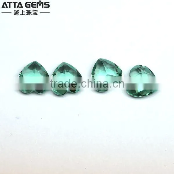 Large quartz crystals 14x14mm created green quartz synthetic crystal
