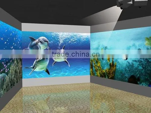 Unlimited effects projection interactive wall systems