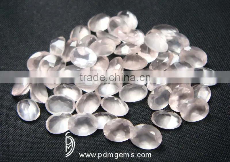 Rose Quartz Oval Faceted Cut Lot For Necklaces From Wholesaler