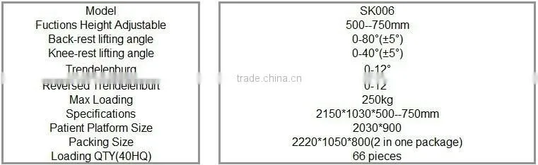 China Professional Electric Bed With ABS Bed Sheet Saikang Medical
