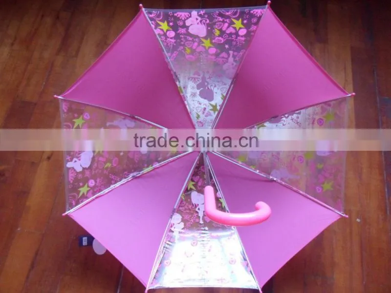 High quality transparent umbrella printrd sex beautiful girl pictures