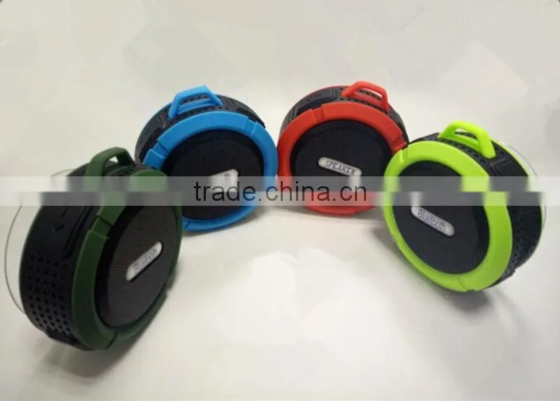 Portable waterproof outdoor shower speaker with MIC support TF card micro USB