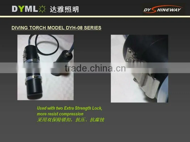 super bright 5000lumen 55w high power hid diving torch