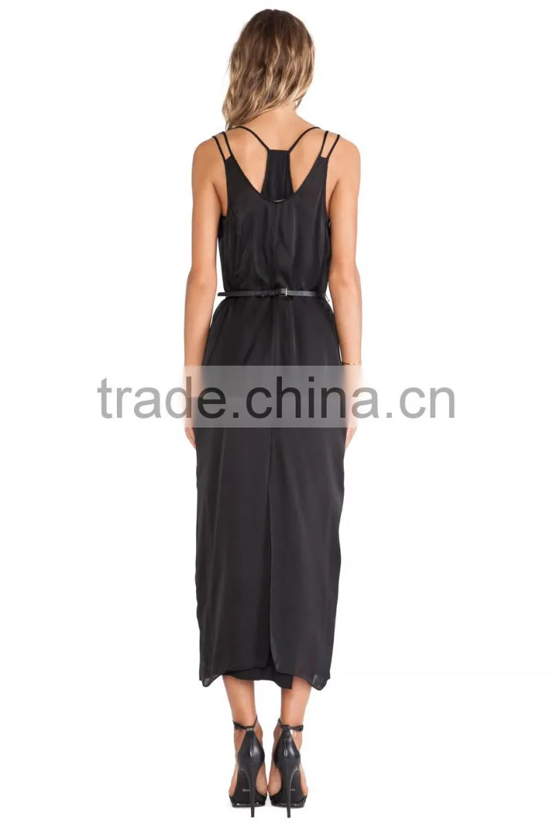 women maxi dress 100% Silk Material and Adults Age Group fancy maxi dress long