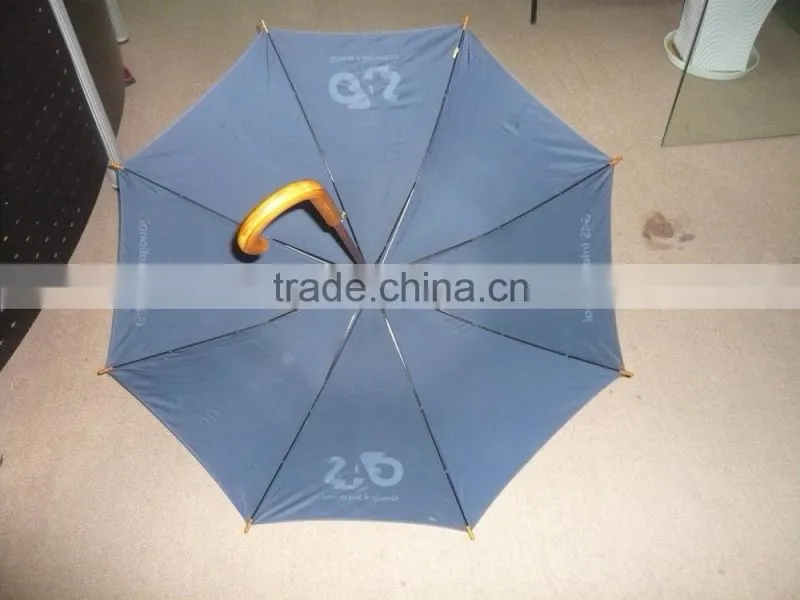 good quality auto open wooden shaft umbrella