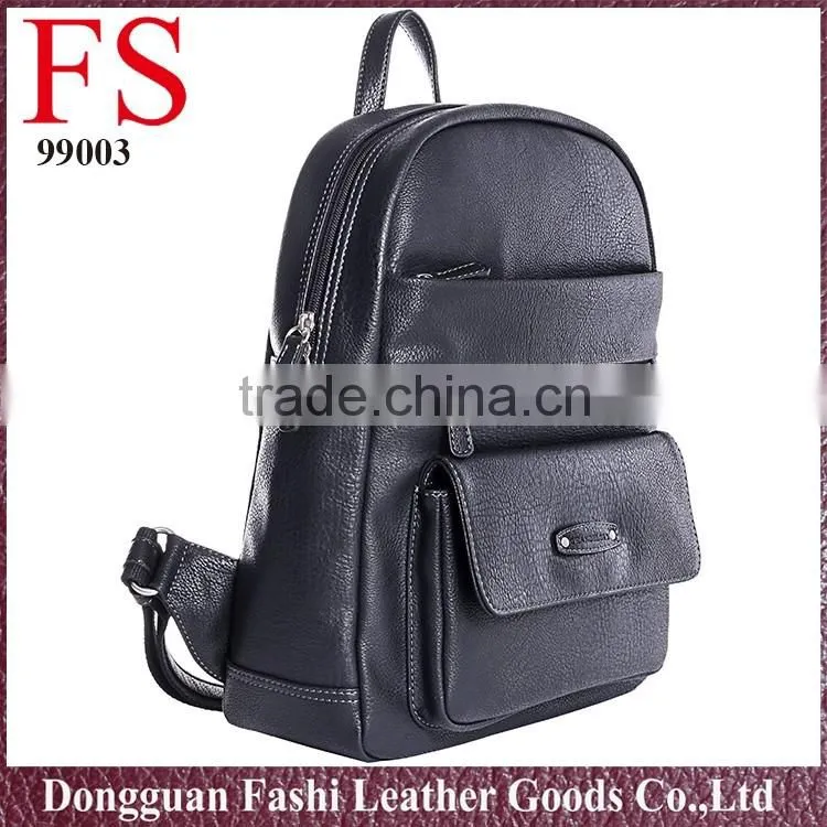 2016 fashion bag custom latest PU backpack bag