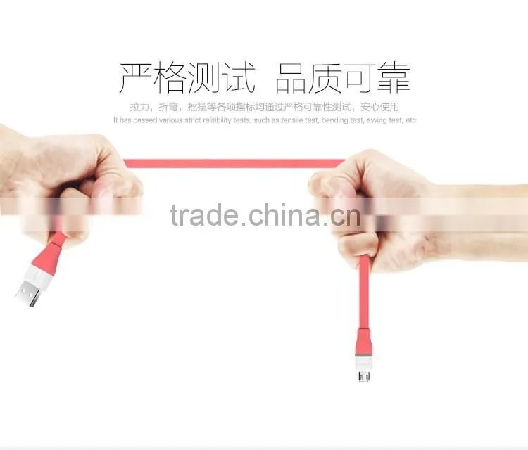 Original Rock Micro Auto-disconnect Data Cable Ligth Micro USB Cable For SAMSUNG Xiaomi HTC smart phone