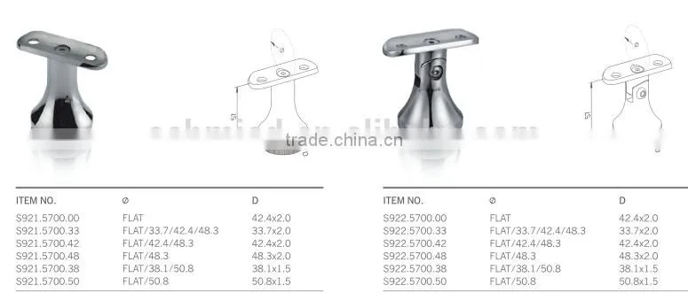 factory stainless steel railing staircase steel wall mounting baluster bracket